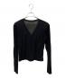 Plage (プラージュ) SHEER Vネックカーディガン ブラック サイズ:表記無し：5000円