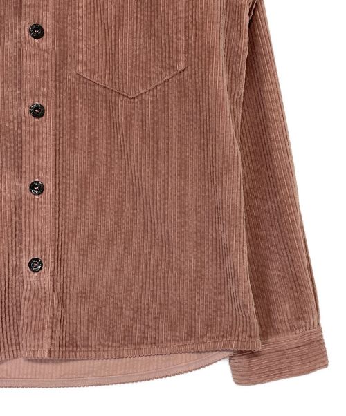 STONE ISLAND（ストーンアイランド）STONE ISLAND (ストーンアイランド) Cord OverShirt ピンク サイズ:Lの古着・服飾アイテム