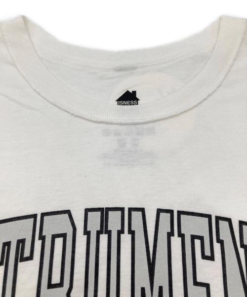 is-ness（イズネス）is-ness (イズネス) INSTRUMENTAL T-SHIRTS / リバースステッチ　インストルメンタル　Tシャツ ホワイト サイズ:Freeの古着・服飾アイテム