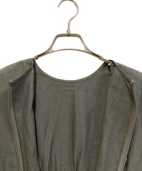 Demi-Luxe Beams（デミルクス ビームス）Demi-Luxe BEAMS (デミルクス ビームス) リネン ハーフスリーブワンピース グレー サイズ:SIZE 38の古着・服飾アイテム