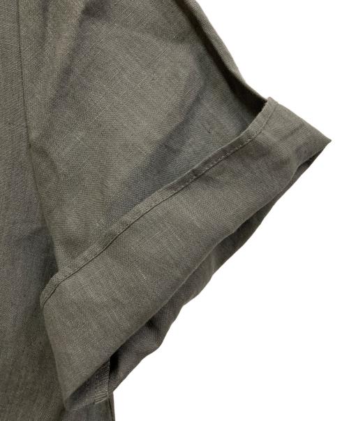 Demi-Luxe Beams（デミルクス ビームス）Demi-Luxe BEAMS (デミルクス ビームス) リネン ハーフスリーブワンピース グレー サイズ:SIZE 38の古着・服飾アイテム