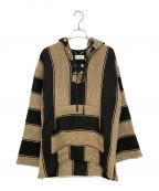 Saint Laurent Parisサンローランパリ）の古着「メキシカンパーカー/15SS/エディ期/Archive」｜ベージュ×ブラック