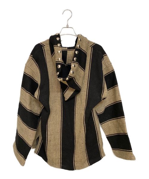 Saint Laurent Paris（サンローランパリ）Saint Laurent Paris (サンローランパリ) メキシカンパーカー/15SS/エディ期/Archive ベージュ×ブラック サイズ:Sの古着・服飾アイテム