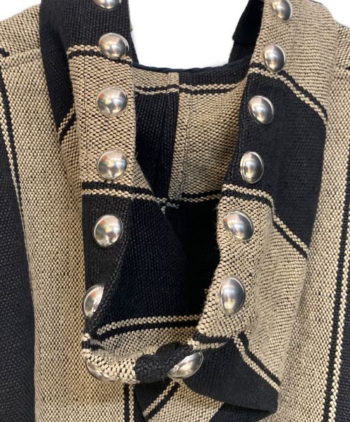 Saint Laurent Paris（サンローランパリ）Saint Laurent Paris (サンローランパリ) メキシカンパーカー/15SS/エディ期/Archive ベージュ×ブラック サイズ:Sの古着・服飾アイテム
