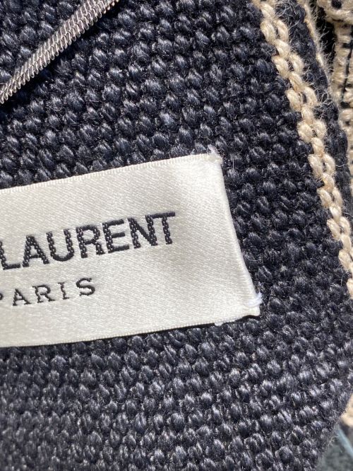 Saint Laurent Paris（サンローランパリ）Saint Laurent Paris (サンローランパリ) メキシカンパーカー/15SS/エディ期/Archive ベージュ×ブラック サイズ:Sの古着・服飾アイテム
