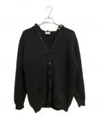 Saint Laurent Parisサンローランパリ）の古着「メタルクリップ フーデッドカーディガン/13AW/エディ期/Archive」｜ブラック