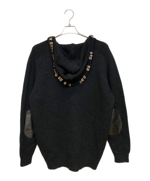 Saint Laurent Paris（サンローランパリ）Saint Laurent Paris (サンローランパリ) メタルクリップ フーデッドカーディガン/13AW/エディ期/Archive ブラック サイズ:Ｓの古着・服飾アイテム