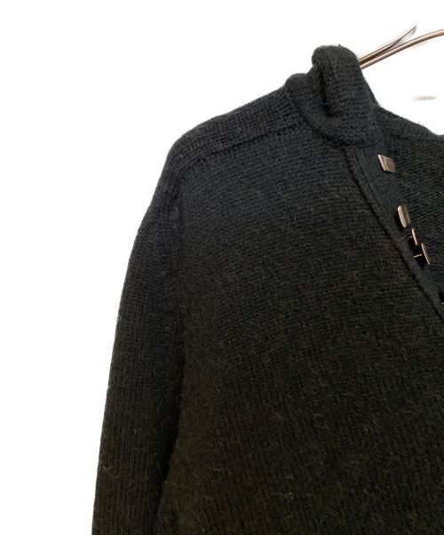 Saint Laurent Paris（サンローランパリ）Saint Laurent Paris (サンローランパリ) メタルクリップ フーデッドカーディガン/13AW/エディ期/Archive ブラック サイズ:Ｓの古着・服飾アイテム