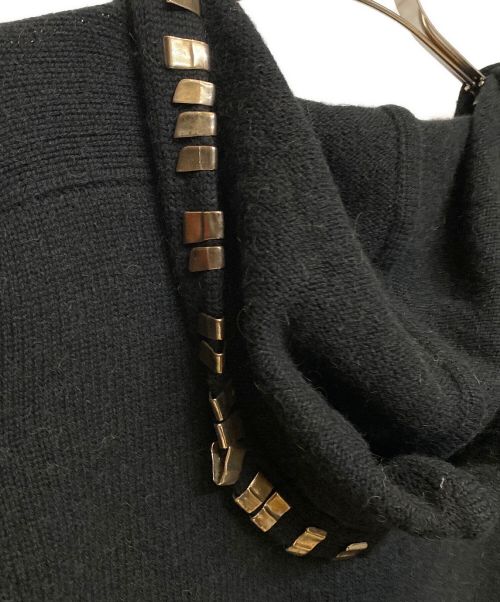 Saint Laurent Paris（サンローランパリ）Saint Laurent Paris (サンローランパリ) メタルクリップ フーデッドカーディガン/13AW/エディ期/Archive ブラック サイズ:Ｓの古着・服飾アイテム
