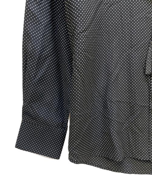 Saint Laurent Paris（サンローランパリ）Saint Laurent Paris (サンローランパリ) マイクロドットシルクシャツ ブラック サイズ:39 未使用品の古着・服飾アイテム