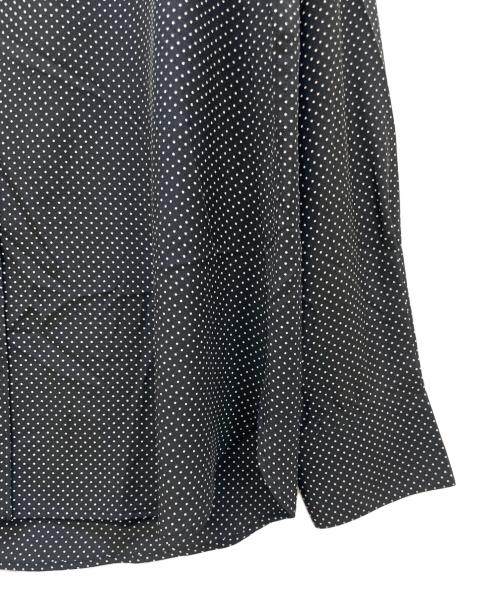 Saint Laurent Paris（サンローランパリ）Saint Laurent Paris (サンローランパリ) マイクロドットシルクシャツ ブラック サイズ:39 未使用品の古着・服飾アイテム