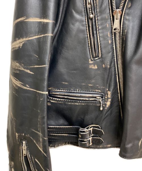 COMME des GARCONS（コムデギャルソン）COMME des GARCONS (コムデギャルソン) Lewis Leathers (ルイスレザース) ライトニング/ダブルライダースジャケット ブラック サイズ:38の古着・服飾アイテム