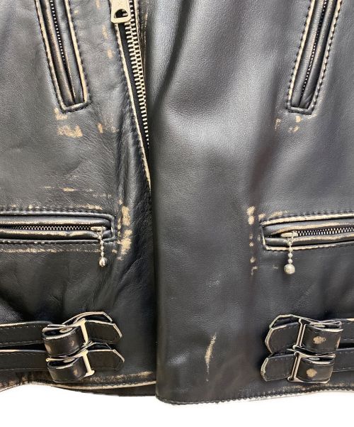 COMME des GARCONS（コムデギャルソン）COMME des GARCONS (コムデギャルソン) Lewis Leathers (ルイスレザース) ライトニング/ダブルライダースジャケット ブラック サイズ:38の古着・服飾アイテム