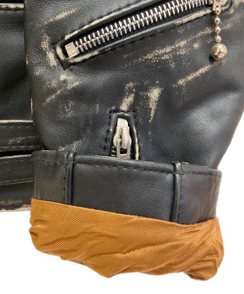 COMME des GARCONS（コムデギャルソン）COMME des GARCONS (コムデギャルソン) Lewis Leathers (ルイスレザース) ライトニング/ダブルライダースジャケット ブラック サイズ:38の古着・服飾アイテム