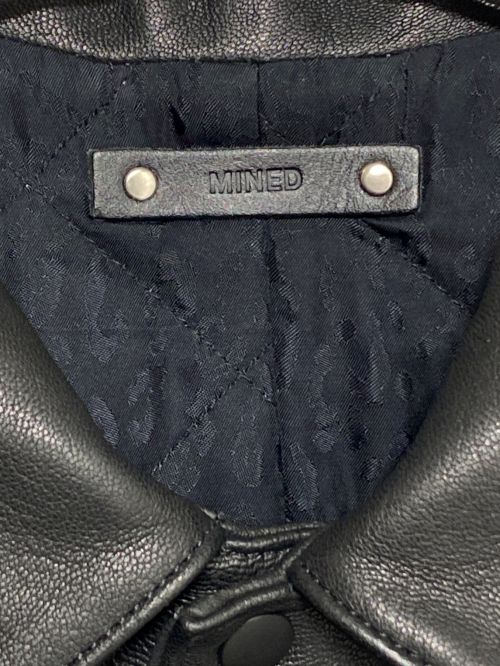 MINEDENIM（マインデニム）MINEDENIM (マインデニム) Sheep Leather Coach ブラック サイズ:3の古着・服飾アイテム