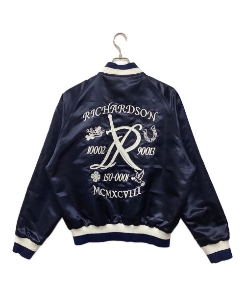 Richardson（リチャードソン）Richardson (リチャードソン) サテン スターター ジャケット ネイビー サイズ:Lの古着・服飾アイテム