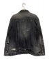 SEQUEL (シークエル) FRAGMENT DESIGN (フラグメントデザイン) DAMAGE DENIM JACKET ブラック サイズ:L：34000円