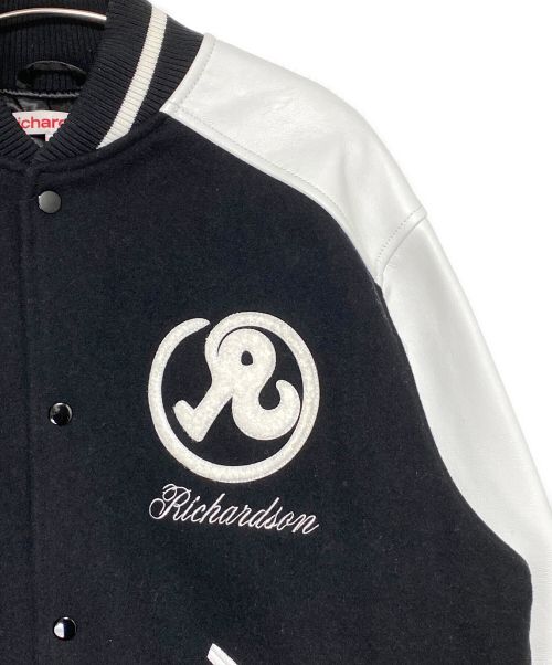 Richardson（リチャードソン）Richardson (リチャードソン) VARSITY JACKET ブラック×ホワイト サイズ:Lの古着・服飾アイテム