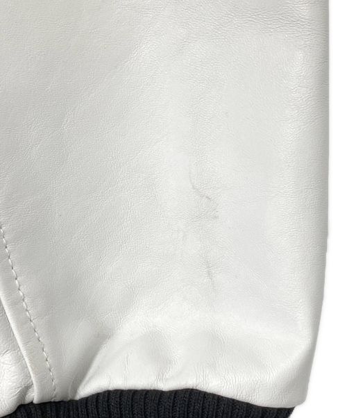 Richardson（リチャードソン）Richardson (リチャードソン) VARSITY JACKET ブラック×ホワイト サイズ:Lの古着・服飾アイテム