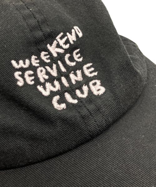 FreshService（フレッシュサービス）FreshService (フレッシュサービス) WEEKEND SERVICE WINE CLUB キャップ ブラック サイズ:ONE SIZEの古着・服飾アイテム