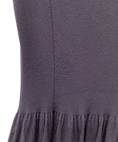 FOXEY（フォクシー）FOXEY (フォクシー) Prismノースリーブワンピース ネイビー サイズ:38の古着・服飾アイテム