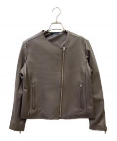 中古・古着通販】BALMAIN (バルマン) ラムレザージャケット ブラック