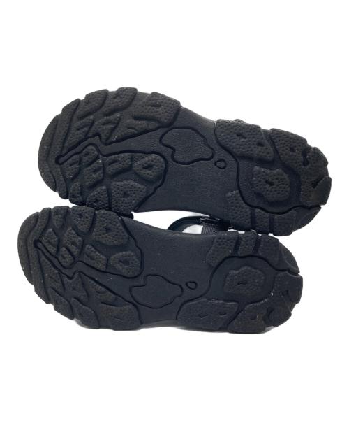 emmi atelier（エミアトリエ）emmi atelier (エミアトリエ) ギャザーストラップサンダル ブラック サイズ:23.5の古着・服飾アイテム