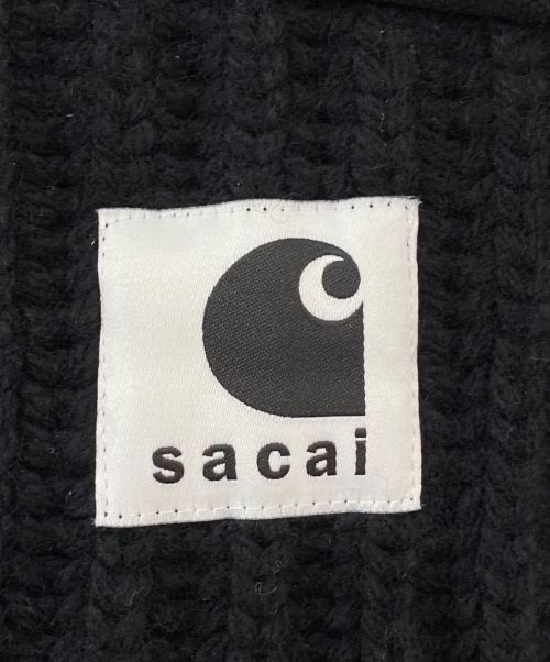 sacai（サカイ）sacai (サカイ) Carhartt WIP (カーハートダブリューアイピー) Knit Pullover Detroit ブラック サイズ:1の古着・服飾アイテム