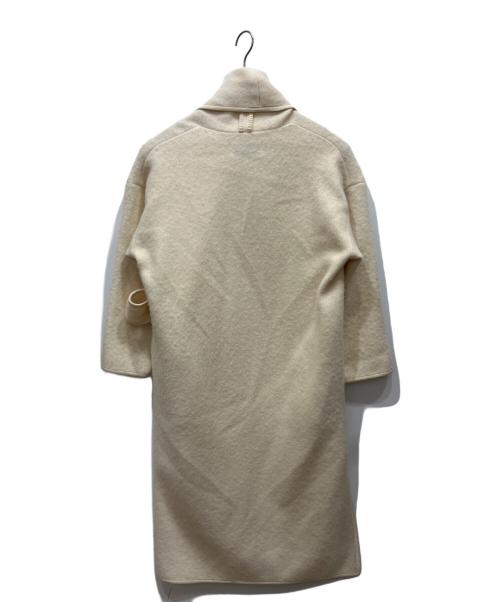 ELISABETH STRAY PEDERSEN（エリザベスストレイペダーセン）ELISABETH STRAY PEDERSEN (エリザベスストレイペダーセン) ショールカラーガウンコート アイボリー サイズ:SIZE XSの古着・服飾アイテム