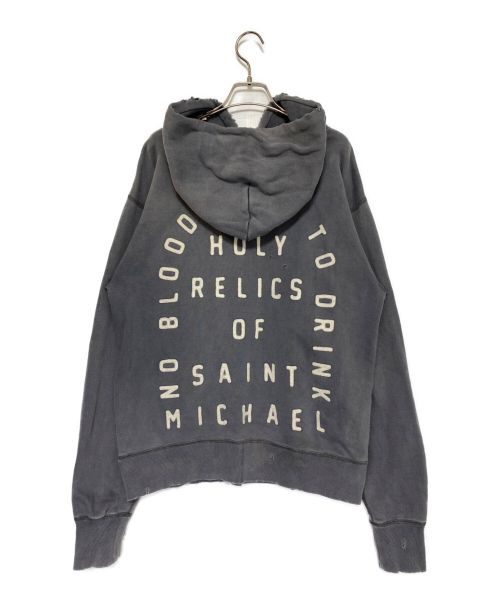 SAINT MICHAEL（セントマイケル）SAINT MICHAEL (セントマイケル) HOLY RELICS HOODIE グレー サイズ:Mの古着・服飾アイテム