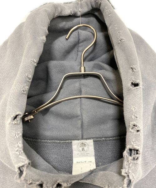 SAINT MICHAEL（セントマイケル）SAINT MICHAEL (セントマイケル) HOLY RELICS HOODIE グレー サイズ:Mの古着・服飾アイテム