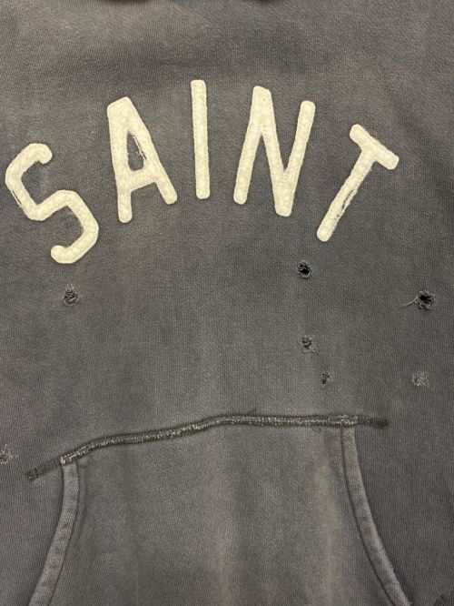 SAINT MICHAEL（セントマイケル）SAINT MICHAEL (セントマイケル) HOLY RELICS HOODIE グレー サイズ:Mの古着・服飾アイテム