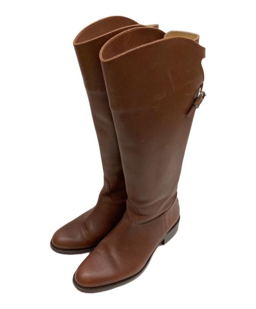 Spick and Span（スピックアンドスパン）Spick and Span (スピックアンドスパン) ESCARLATA (エスカラータ) バックZIPロングブーツ ブラウン サイズ:36の古着・服飾アイテム