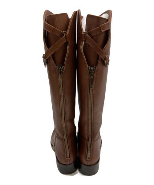 Spick and Span（スピックアンドスパン）Spick and Span (スピックアンドスパン) ESCARLATA (エスカラータ) バックZIPロングブーツ ブラウン サイズ:36の古着・服飾アイテム