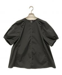 #Newans（ハッシュニュアンス）の古着「ラグランスリーブステッチブラウス」｜ブラック