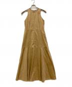 Nobleノーブル）の古着「フェイクスエードアメスリワンピース」｜ベージュ