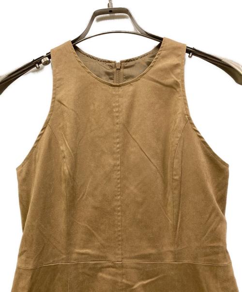 Noble（ノーブル）Noble (ノーブル) フェイクスエードアメスリワンピース ベージュ サイズ:36の古着・服飾アイテム