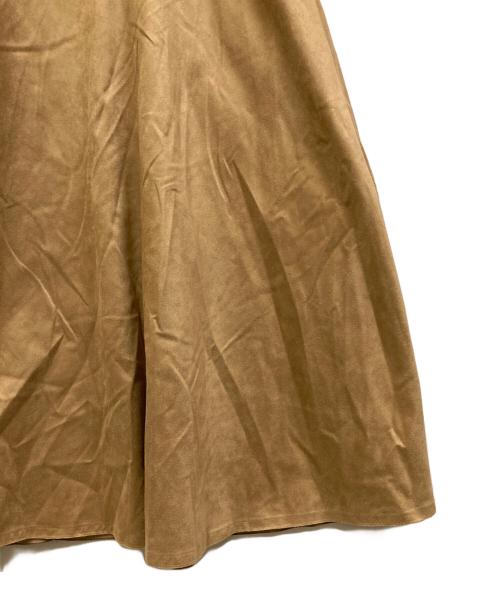 Noble（ノーブル）Noble (ノーブル) フェイクスエードアメスリワンピース ベージュ サイズ:36の古着・服飾アイテム