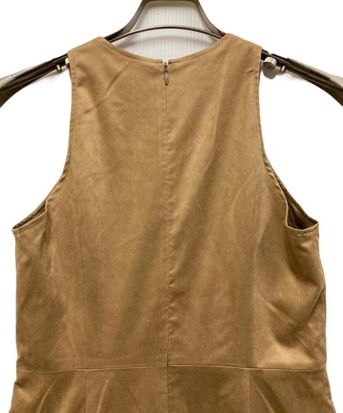 Noble（ノーブル）Noble (ノーブル) フェイクスエードアメスリワンピース ベージュ サイズ:36の古着・服飾アイテム