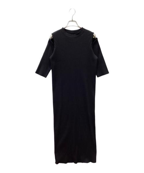 Noble（ノーブル）Noble (ノーブル) トタンテレコショルダーオープンワンピース ブラック サイズ:-の古着・服飾アイテム