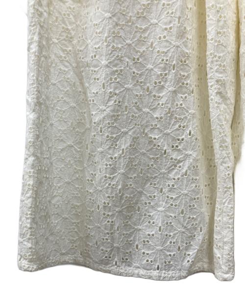 BEAUTY&YOUTH（ビューティーアンドユース）BEAUTY&YOUTH (ビューティーアンドユース) カットワークレースワイドパンツ オフホワイト サイズ:Sの古着・服飾アイテム