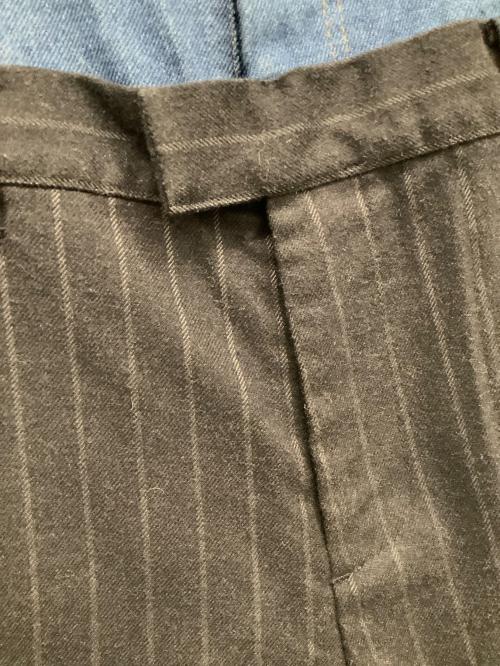 MAISON SPECIAL（メゾンスペシャル）MAISON SPECIAL (メゾンスペシャル) デニムコンビスラックス インディゴ×ブラック サイズ:38の古着・服飾アイテム