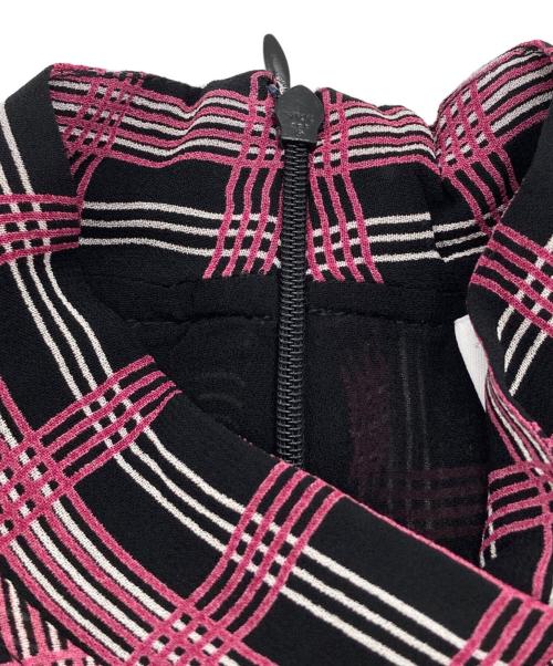 GANNI（ガニー）Ganni (ガニー) ブラウスワンピース ピンク×ブラック サイズ:SIZE 34の古着・服飾アイテム