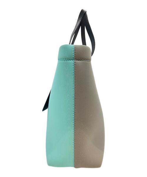 A.D.M.J.（エーディーエムジェイ）A.D.M.J. (エーディーエムジェイ) トリコットダブル マジックライト グレー×スカイブルーの古着・服飾アイテム