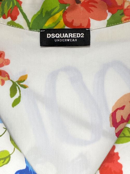 DSQUARED2（ディースクエアード）DSQUARED2 (ディースクエアード) オープンカラーシャツ ホワイト サイズ:Mの古着・服飾アイテム