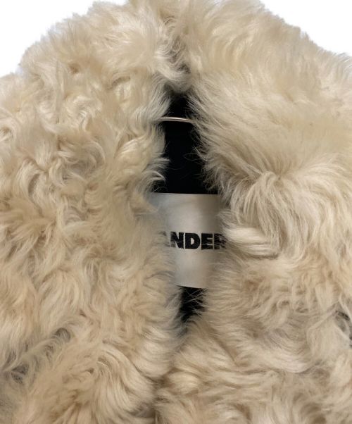 JIL SANDER+（ジルサンダープラス）JIL SANDER+ (ジルサンダープラス) ムートンファーPコート ネイビー サイズ:48の古着・服飾アイテム