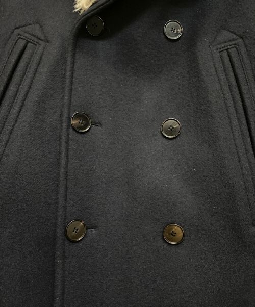 JIL SANDER+（ジルサンダープラス）JIL SANDER+ (ジルサンダープラス) ムートンファーPコート ネイビー サイズ:48の古着・服飾アイテム