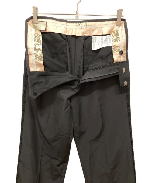 GUCCI（グッチ）GUCCI (グッチ) トラウザーパンツ ブラック サイズ:44の古着・服飾アイテム