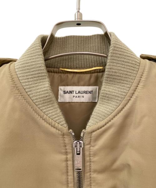 Saint Laurent Paris（サンローランパリ）Saint Laurent Paris (サンローランパリ) ボンバージャケット ベージュ サイズ:36の古着・服飾アイテム