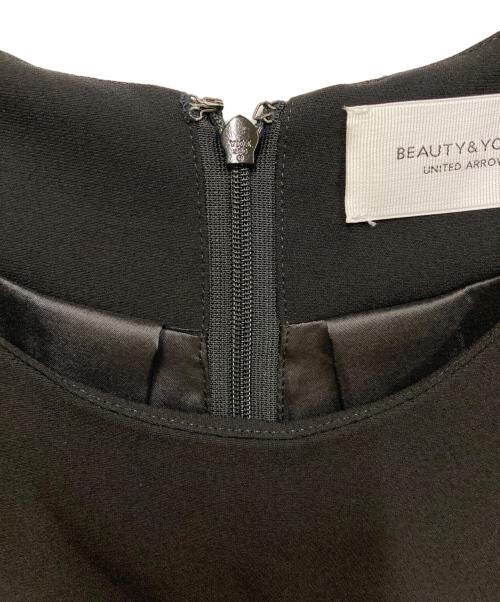 BEAUTY&YOUTH（ビューティーアンドユース）BEAUTY&YOUTH (ビューティーアンドユース) コクーンショートスリーブドレス ブラック サイズ:SIZE Mの古着・服飾アイテム